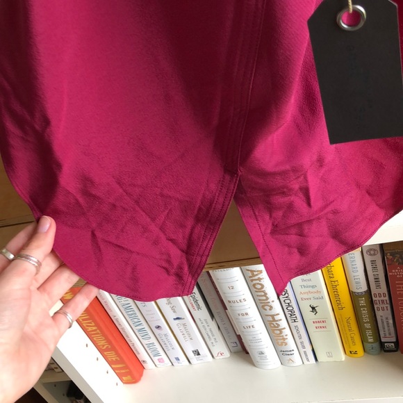 Rag&Bone Silk Magenta Halter Top - Picture 5 of 6